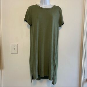 Medium Mossimo Olive Green T-Shirt Dress